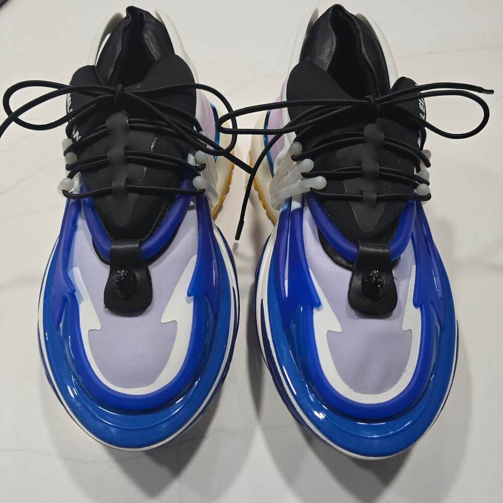 Bamleian Unisex Spaceship Running Shoes Multicolour Chunky Platform Sneakers